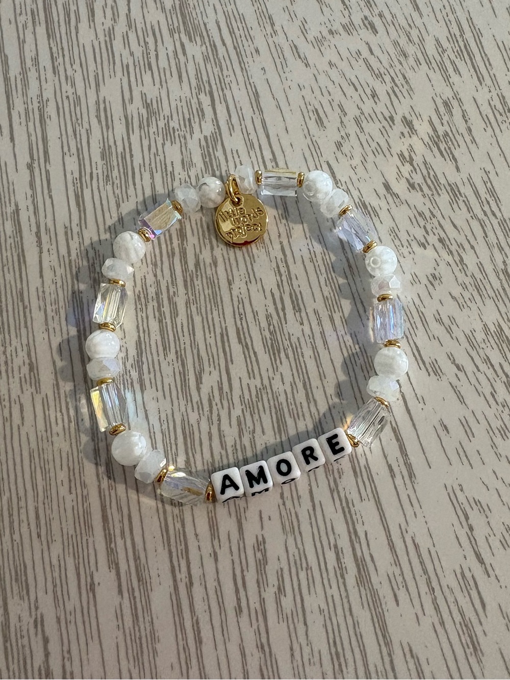 ‘Amore’ Little Words Project Beaded Bracelet